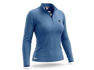 Romfh Women's CoolMax LS Sport Mock Neck Quarter-Zip Equestrian Training Top in